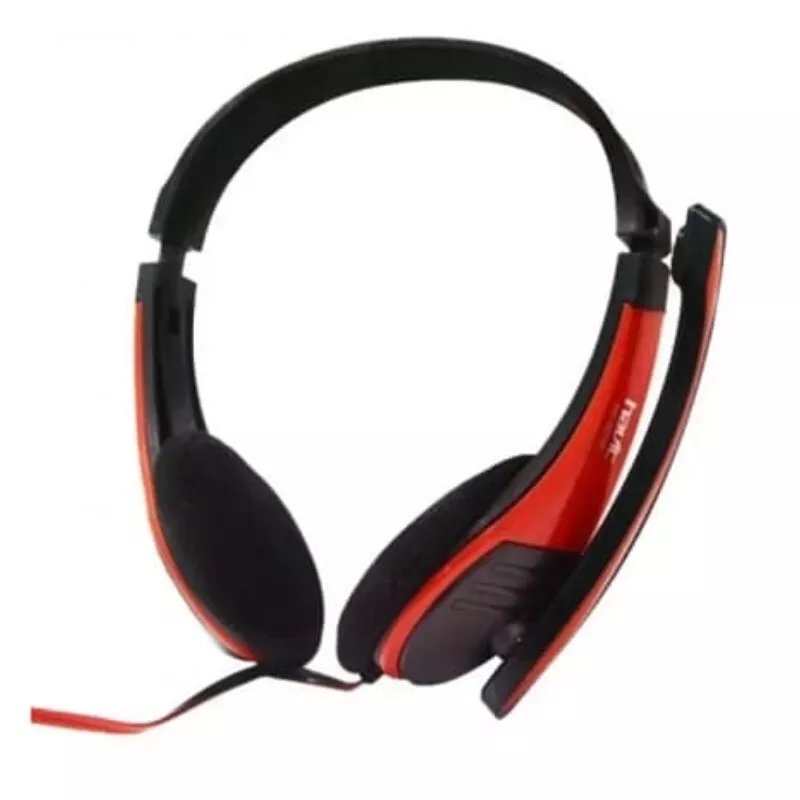 Havit HV-H2105d Audífonos 3.5mm con Micrófono, Rojo-Negro