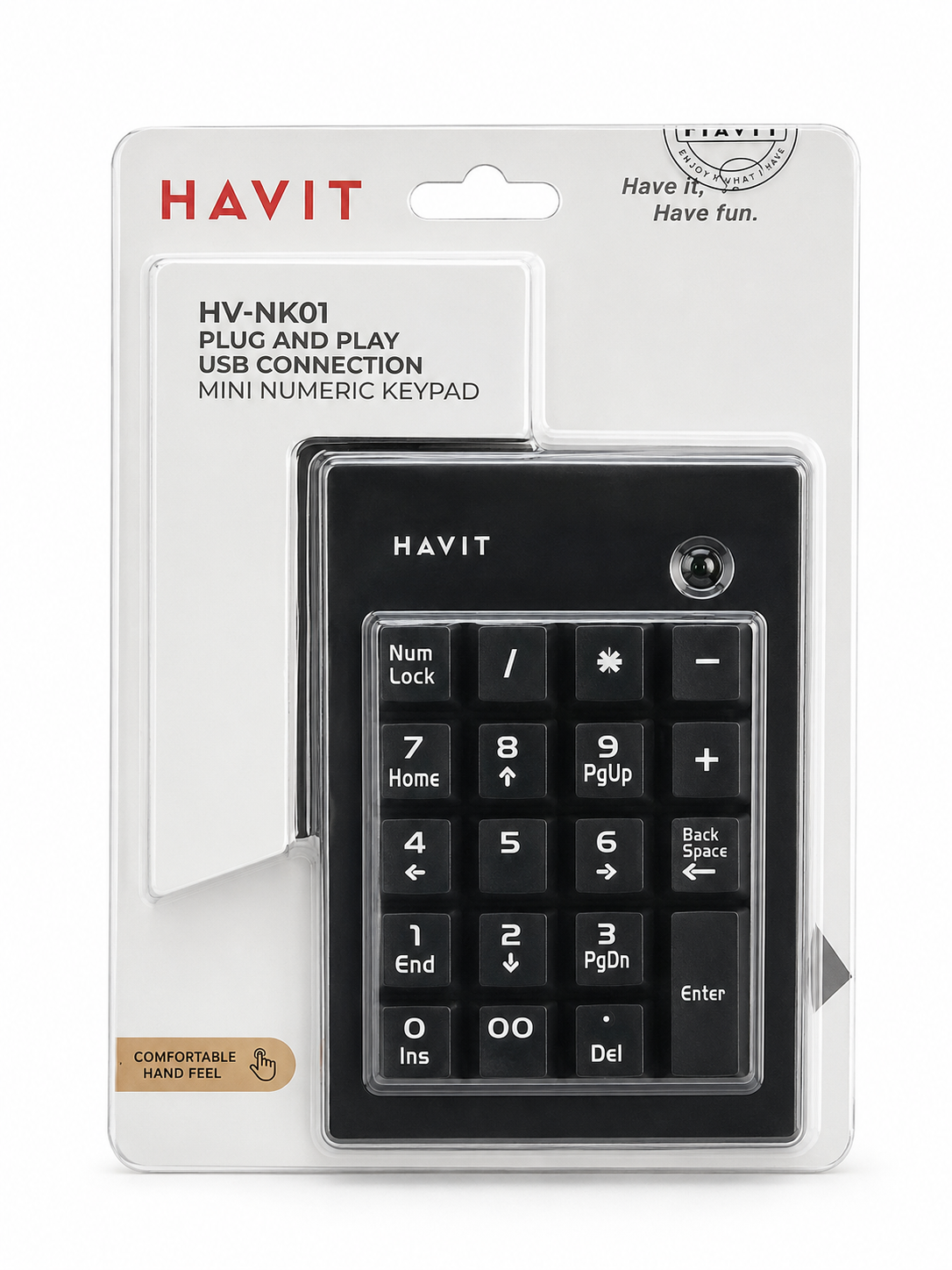 HAVIT Mini Teclado Numérico (Plug and Play USB Connection Mini Numeric Keypad)
