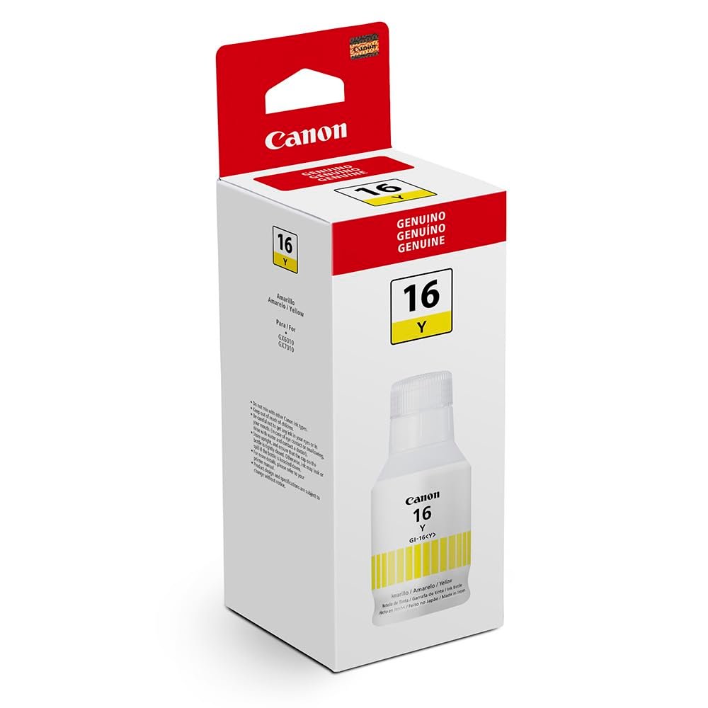 Canon GI-16 - Recarga de Tinta Amarilla, 1 Paquete