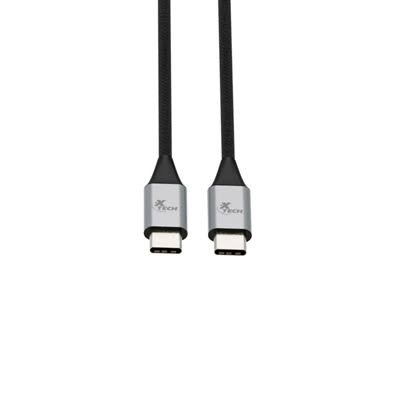 Xtech XTC-533 - Cable USB, USB Tipo-C Macho a USB Tipo-C Macho, USB 2.0, 3.65m, Negro