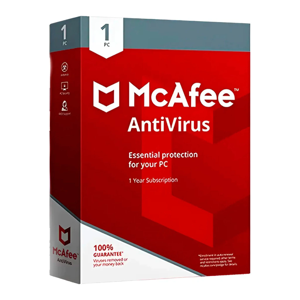 Licencia de McAfee Antivirus por 1 Año para 1 Dispositivo - Global