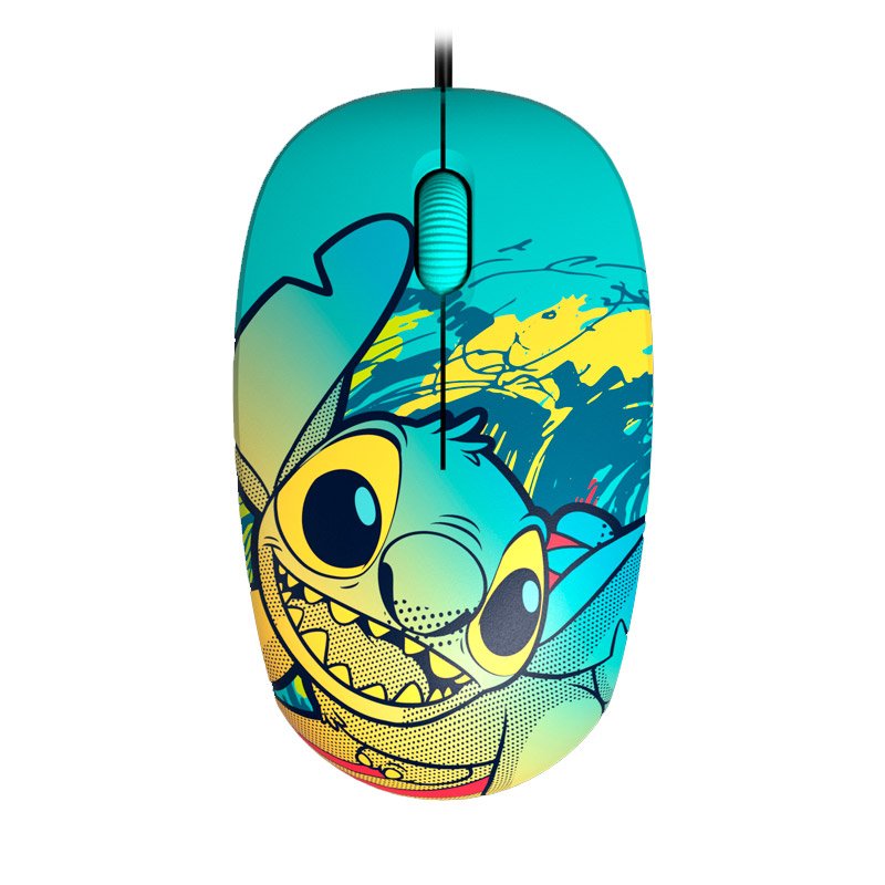 Xtech Edición Stitch XTM-D406ST-BL - Mouse, Cableado, USB, Óptico, 1200 dpi, Azul