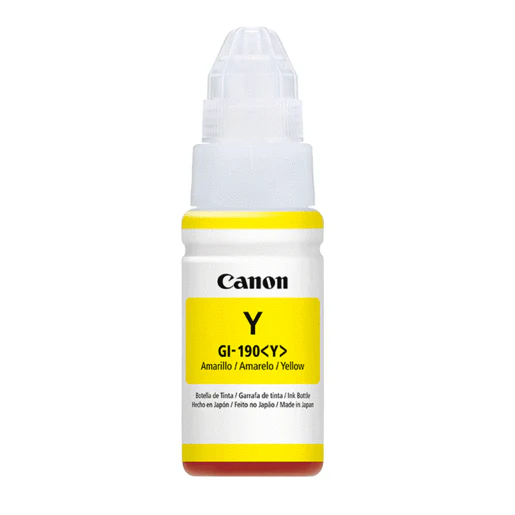 Canon GI-190Y - Recarga de Tinta Amarilla, 1 Paquete (70 ml)