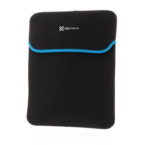 Klip Xtreme Kolours KNS-415BL - Funda para Laptop, Negro, Neopreno Reversible, 15.6"