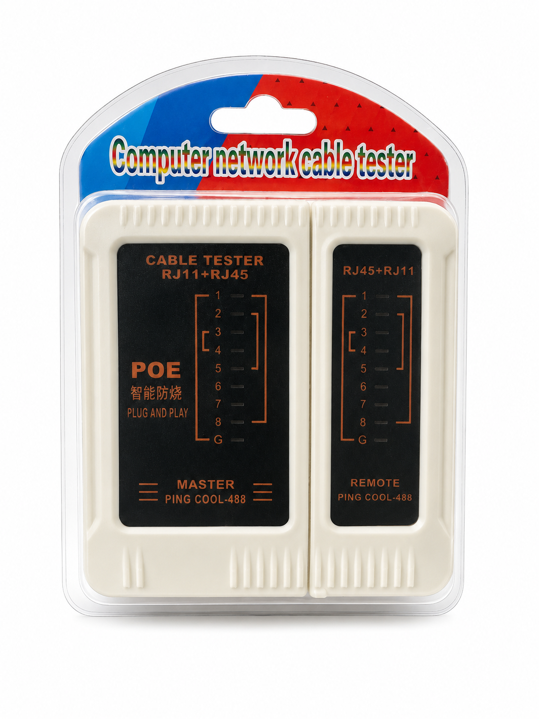 Zoecan Probador de Cable de Red RJ45 / RJ11 (Computer Network Cable Tester)
