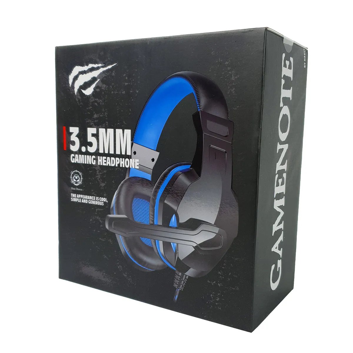 Havit H763D Audífonos Gaming, 3,5mm, Negro-Azul