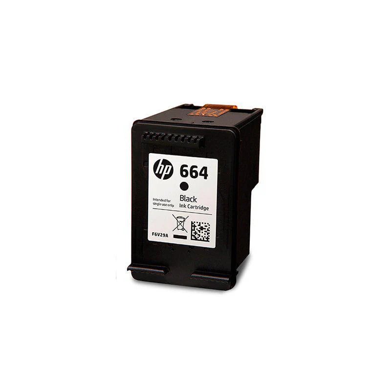 HP 664 - Cartucho de Tinta Negra, 1 Paquete