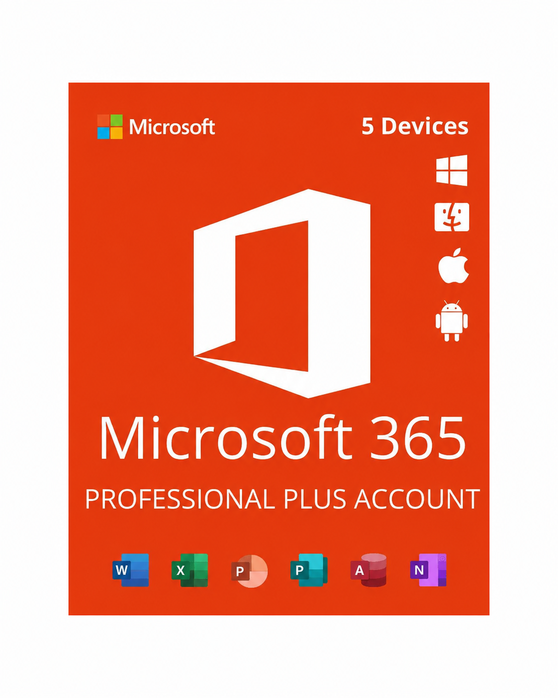 Microsoft Office 365 Pro Plus - 5 Dispositivos Perpetua (Garantía de Activación de 1 año)