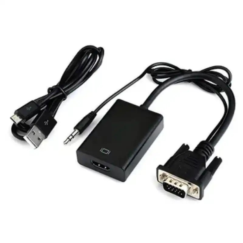 Havit Adaptador VGA TO HDTV, 25 cm, Negro