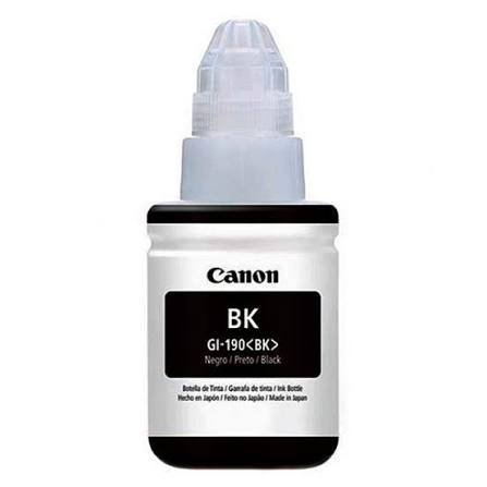 Canon GI-190BK - Recarga de Tinta Negra, 1 Paquete (135ml)