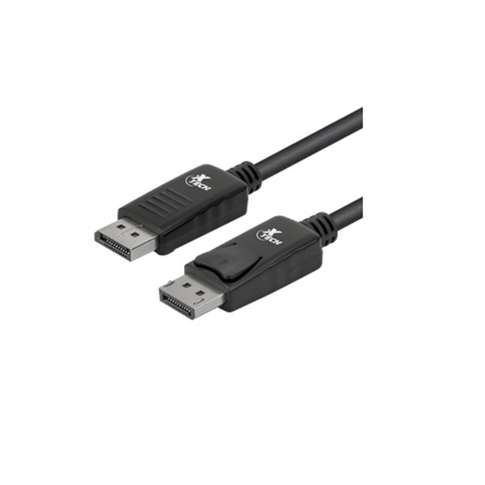 Xtech XTC-354 - Cable de Video, DisplayPort Macho a DisplayPort Macho, Hasta 3840 x 2160 a 60Hz, 1.8m, Negro
