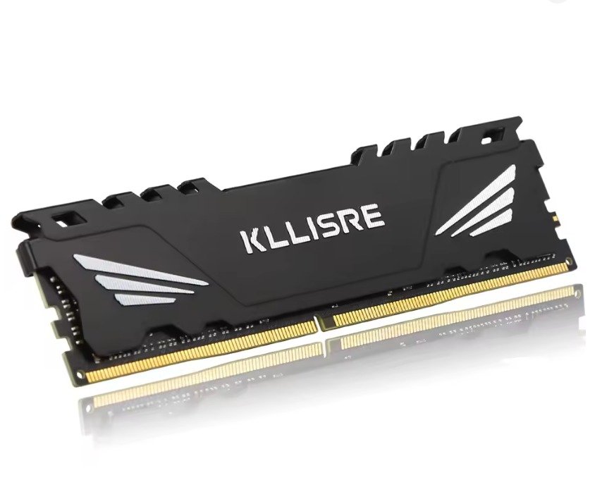 Kllisre Memoria RAM de escritorio DDR4 8GB 3200MHz con disipador de calor negro