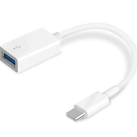 TP-Link UC400 - Adaptador USB, USB Tipo-C Macho a USB Tipo-A Hembra, USB 3.0, 12cm, Blanco