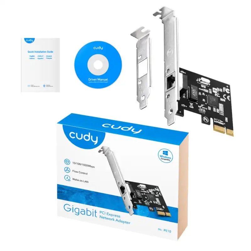 Cudy PCI-E PE10  Ethernet Gigabit PCI Express Adaptador de Red