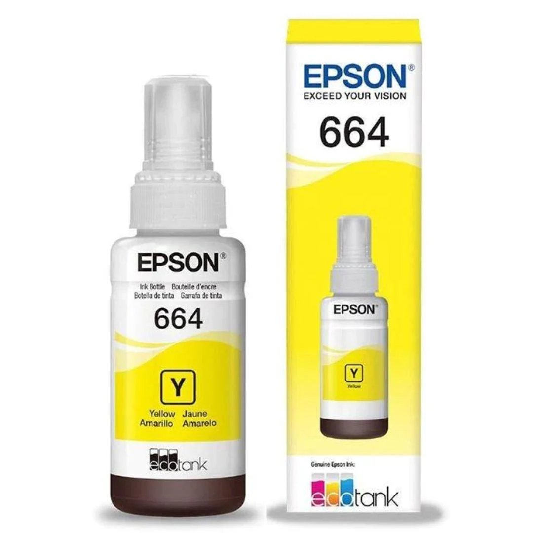 Epson T664 - Recarga de Tinta Amarilla, 1 Paquete (70ml)