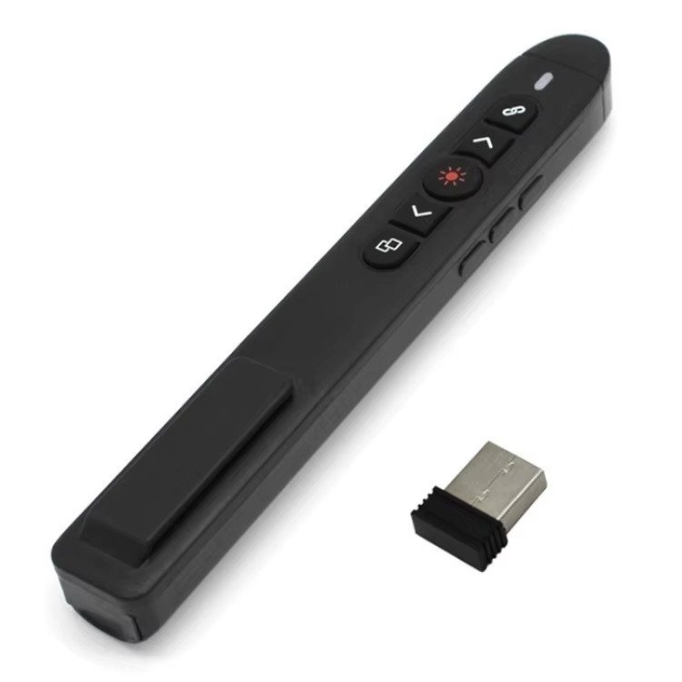 Presentador Inalámbrico 2.4G con Puntero Láser Rojo