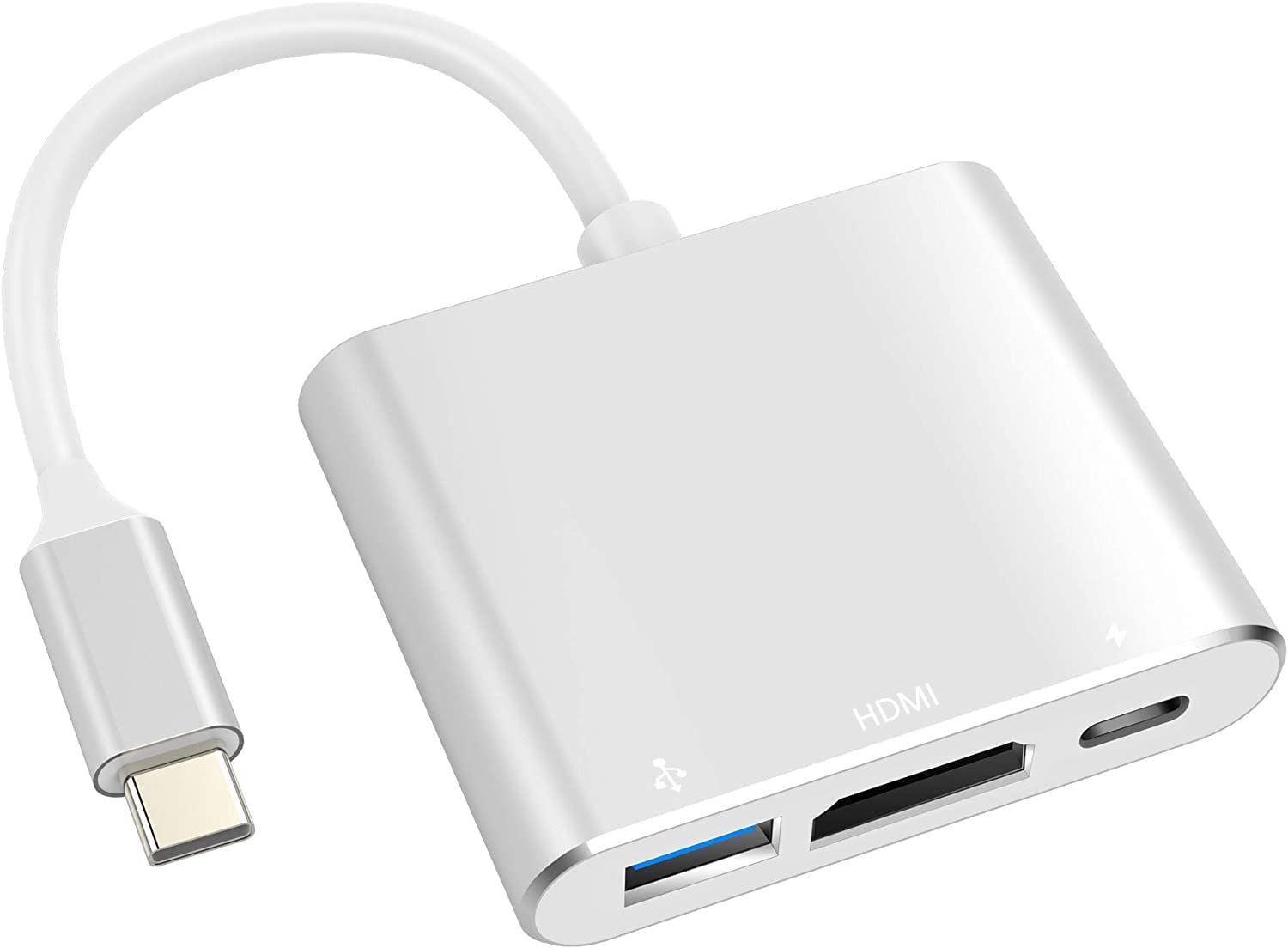 USB-C Digital AV Adaptador Multipuertos 4kUHD Tipo C, HDTV, USB